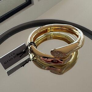 ALEXIS BITTAR Solanales Crystal Cuff Hinged Bracelet